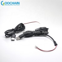 USB 2.0 male to PH 2.0 2pin housing terminal cable with on off switch