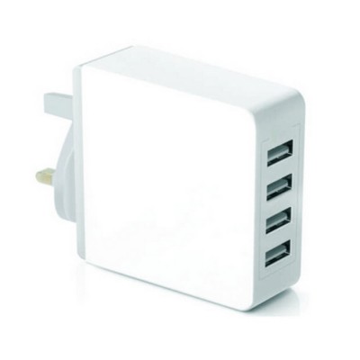 5V 7.2A Quick Charge  Fast Charger UK Plug 4 Port Usb Wall Charger